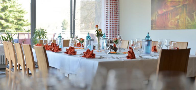 Essentisch im Restaurant Stadthalle Eschwege